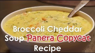 Broccoli Cheddar Soup AMAZING  Panera Broccoli cheddar soup copycat recipe [upl. by Ahsenev]