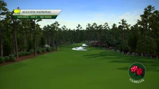 Course Flyover Augusta National Golf Clubs 10th Hole [upl. by Esela]