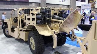 Boeing Phantom Badger combat support vehicle in 120mm mortar carrier version at AUSA 2014 [upl. by Kriste]