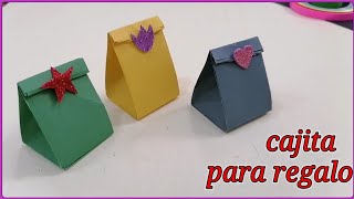 Cómo hacer un Caja de regalo de papel  Cajita para regalo  Origami [upl. by Goode]