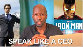 5 Tips to SPEAK Like a CEO IRON MAN SPEECH REVIEW [upl. by Eniale]