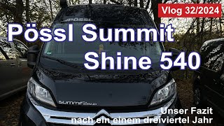 Pössl Summit Shine 540  Unser Fazit nach einem dreiviertel Jahr [upl. by Acissaj]