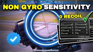 Pubg sensitivity settings no gyro ✅new zero recoil non gyro sensitivitycopy amp use✔️ [upl. by Ylecara]