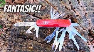 The Victorinox Swiss Champ Swiss Army Knife A Unique EDC Option [upl. by Yelsel]