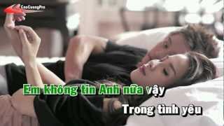 Tim Lai Bau Troi Karaoke  Tuan Hung MVHD [upl. by Annuahs]