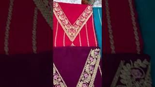 Designer kadai unstitched suits stylish punjabi music song love design suits suitstyle [upl. by Nowd]