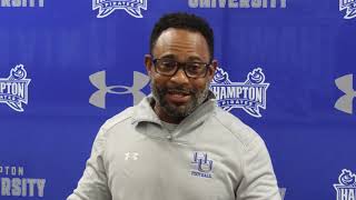 Hampton Football  Trent Boykin Press Conference  Rhode Island [upl. by Gamal]