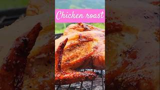 Charcoal chicken roast with purple stuffing charcoalchicken chickenroast chickenroasted purple [upl. by Disharoon]