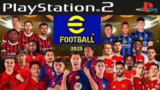 PES 2025 PS2 ISO ATUALIZADO EFOOTBALL DOWNLOAD GRÁTIS [upl. by Hillary]