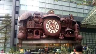 Hayao Miyazakis Copper Clock Shiodome Station [upl. by Bury134]