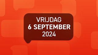 1Twente Vandaag van vrijdag 6 september 2024 [upl. by Nashoma]