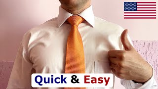 How to tie a tie Quick and Easy [upl. by Eillat]