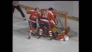 Washington Capitals vs Calgary Flames 198081 [upl. by Cyma]