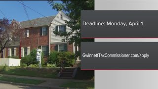 Deadline for Gwinnett County homestead exemption approaching [upl. by Nabala80]