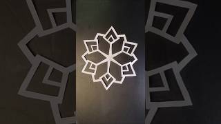 How to make easy paper snowflake shorts snowflakes part 55craft creative art yt papercrafts [upl. by Erv498]