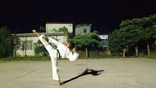 Taekwondo poomsae taebaek Dipshikhar rawal [upl. by Pubilis]