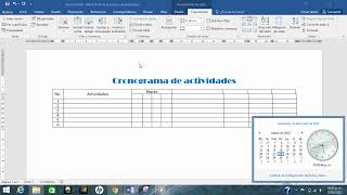 Cronograma de actividades WORD [upl. by Adiari]