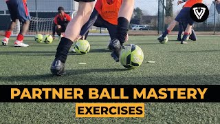 Ball Mastery Drills  2 Players  Soccer Drills [upl. by Lyndsey]