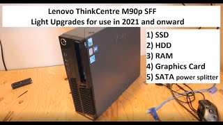 Lenovo ThinkCentre M90p SFF Upgrades SSD HDD RAM Graphics Card [upl. by Lisab]