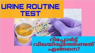 Urine Routine Test  Urine RE  Urinalysis Malayalam [upl. by Ime]