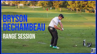 PGA Tour No1 Distance Bryson DeChambeau Range Session  Driving Range Practice  Warm up Swings [upl. by Morrie]