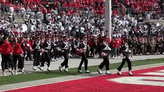 🏈 Buckeye Battle Cry  Ohio State Marching Band takes the field pregame vs Penn State Football game [upl. by Norita399]