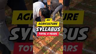 BSc Agriculture Syllabus ✅  BSc Agriculture Course Syllabus  BSc Agriculture All Details [upl. by Nehte220]