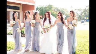 How to hem chiffon  Bridesmaid Dress Part 1 of 2 [upl. by Fulvi526]