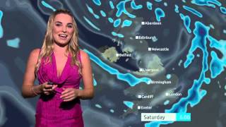 Surprise ice bucket challenge for Sian Welby during weather report  5 News [upl. by Massarelli]