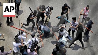 Injured people brought to hospital after deadly unrest over job quotas ruling in Bangladesh [upl. by Hukill]