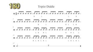 The Best Triplet Diddle Play Along 100240bpm [upl. by Odlanra869]