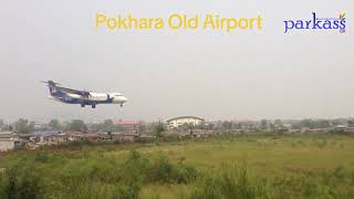 Buddha Air ATR 72 Pokhara old airport [upl. by Nwahsar]