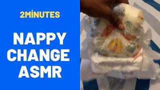 Relaxing Baby ASMR Nappy Change Gentle Crinkles amp Cooing Sounds [upl. by Valley62]