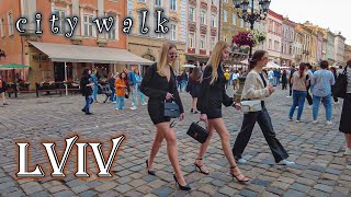 🇺🇦 Lviv FRIDAY EVENING 4K – A Walk to the Sounds of a Real City Ukraine [upl. by Lion937]