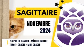 ♐️ SAGITTAIRE • NOVEMBRE 2024 • Y a pas de hasard 😉 • LE TAROSCOPE DU MOIS [upl. by Madriene]