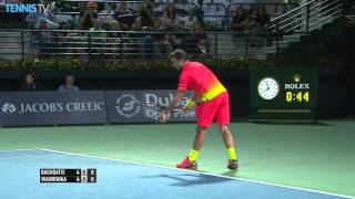 Stan Wawrinka vs Marcos Baghdatis 2016 ATP Dubai Final Highlights [upl. by Adena]