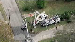 Lineman dies another injured while working on power project Griffin Police say [upl. by Dode15]