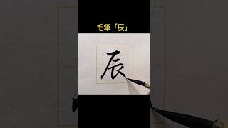 令和6年干支「辰」の楷書と行書 shodo 書道 毛筆 筆ペン 実用書道 [upl. by Flatto]