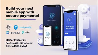 Build a Full Stack React Native App with Payments  PostgreSQL TypeScript Stripe Tailwind  1 [upl. by Nuahs985]