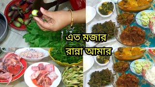 হরেক রকম রান্না বান্না আমার দুপুর বেলাBangladeshi Best Lunch Items Ideas In My VlogBlogMukta [upl. by Dorothi578]