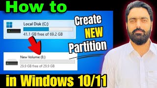 how to create a new partition in windows 10 after installation  how to create partition in windows [upl. by Grefer468]