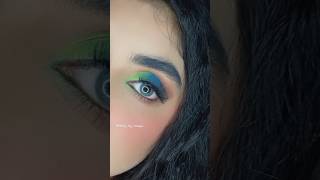 PEACOCK Inspired Eye Makeup Look You Need to Try shorts trending makeuptutorial fyp [upl. by Kcirtap839]