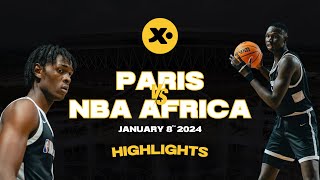 Paris Basketball vs NBA Academy Africa  Game highlights [upl. by Laehcim]