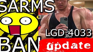 SARMS BAN UPDATE LGD4033 Patent Holder cease and desist WARNINGs [upl. by Honeyman538]