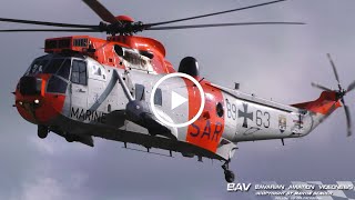 Westland Sea King Mk41  German Navy quot50th anniv csquot 8963  Display at Nordholz Naval Air Base [upl. by Remsen]