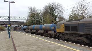 Stafford Railway Station 6670166752 GBRfs arriving on UDG with 3J01 on 2nd November 2024 [upl. by Melba668]