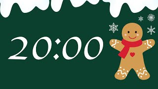 20 Minute Happy Gingerbread Timer Festive Synth Tones at End [upl. by Caterina377]