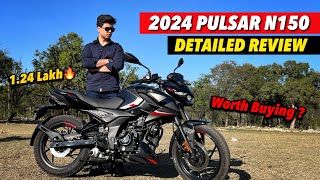 2024 New Bajaj Pulsar N150  Detailed Review [upl. by Relyhcs]