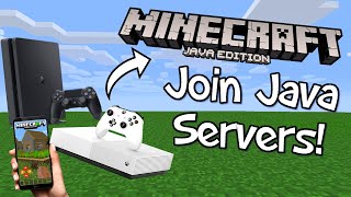 How to Join Java Minecraft Servers on Bedrock Consoles PS4 PS5 Xbox PE Win10 Easy 2021 Method [upl. by Syah624]