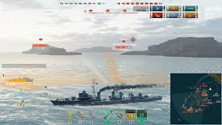 World of Warships  Orage in Mode Shuffle  173403 damage  Triple Kill  Lose [upl. by Ardisj]